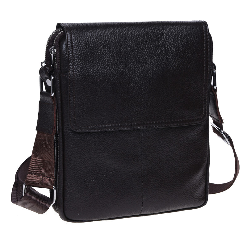 

Мужская кожаная сумка месенджер Keizer 13773-NM 21 x 27 x 4 cm Коричневый