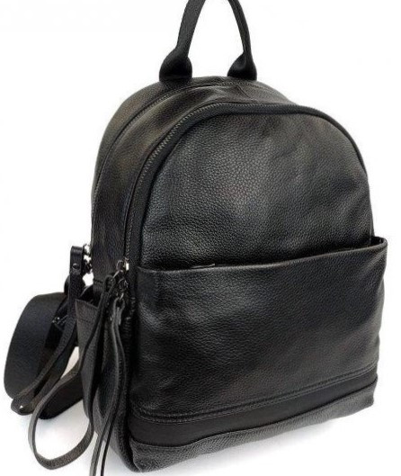 

Женский кожаный рюкзак Tiding Bag 130022-NM 23 х 30 х 10-12 Черный