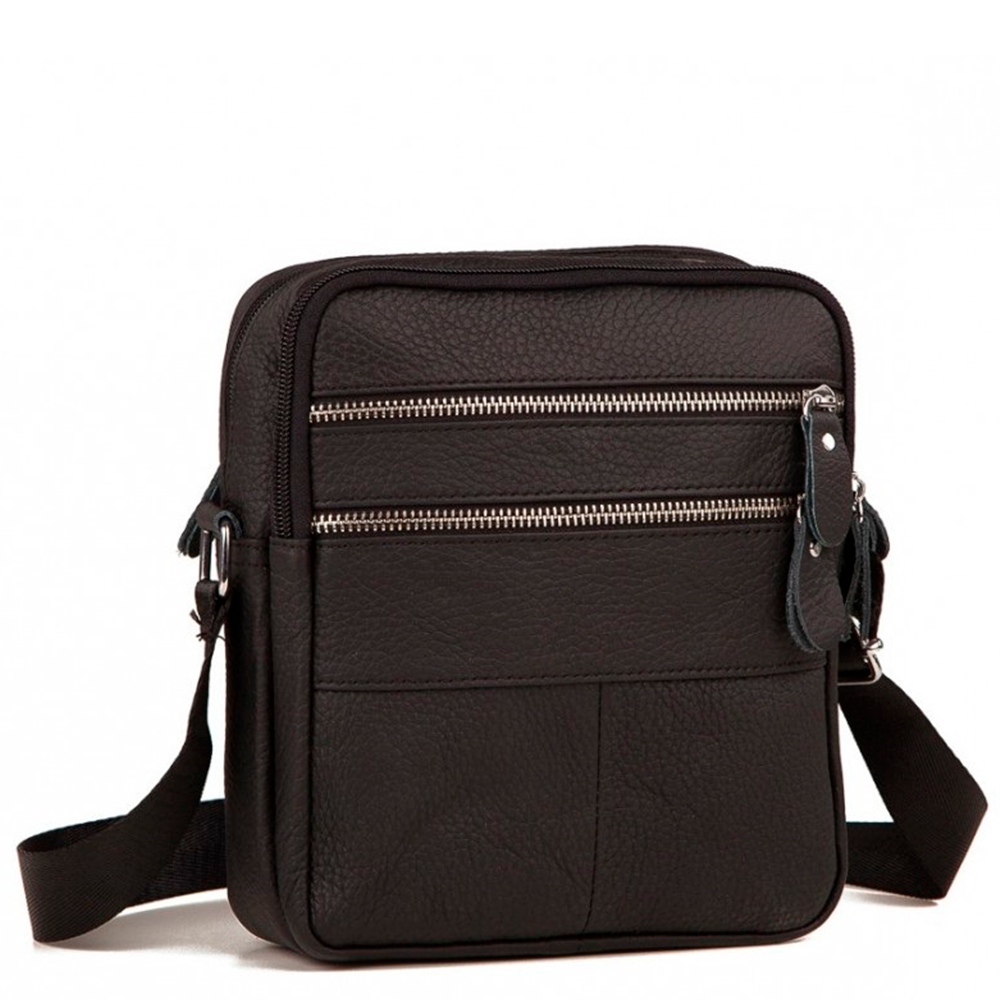 

Мужская кожаная сумка месенджер Tiding Bag M38-3923A-NM 24 х 26 х 6 Черный