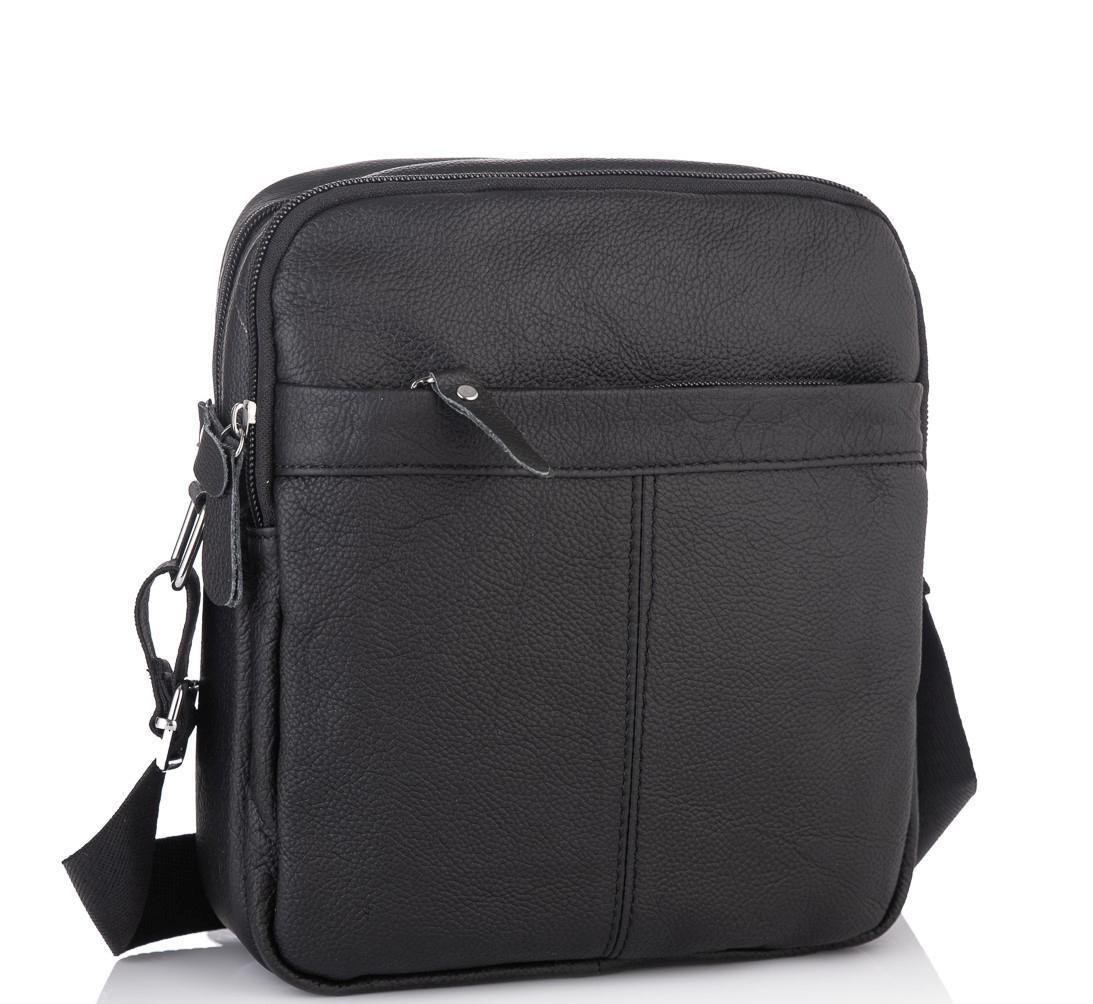 

Мужская кожаная сумка месенджер Tiding Bag 130145-NM 18 х 22 х 7 Черный