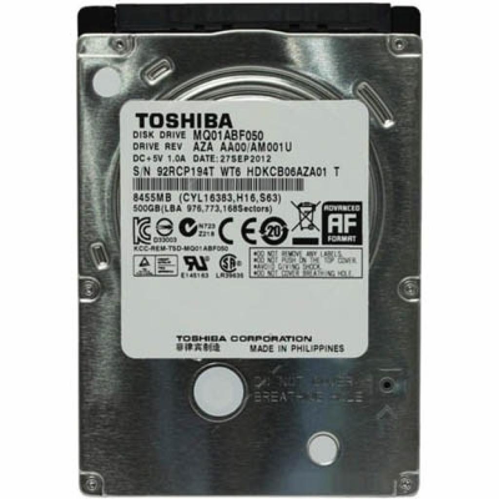 

Жесткий диск для ноутбука 2.5" 500GB TOSHIBA (MQ01ABF050)
