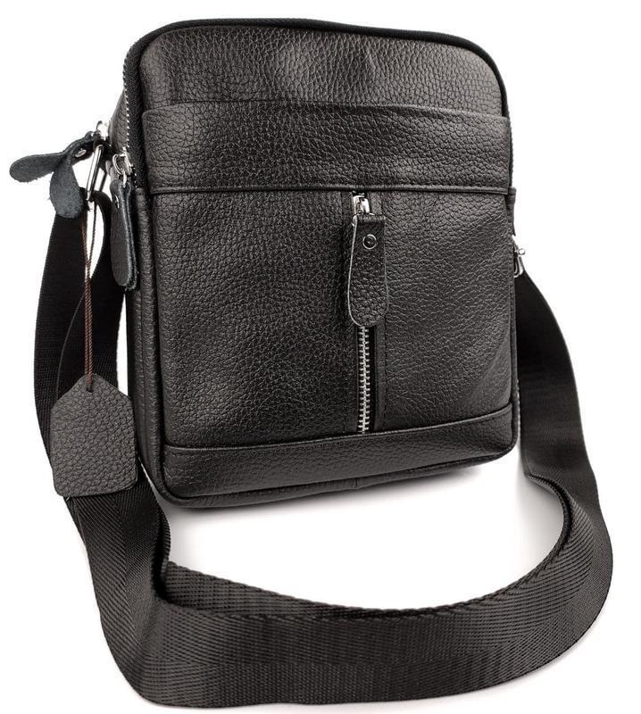 

Мужская кожаная сумка месенджер Tiding Bag 1383-NM 21 х 24 х 6 Черный