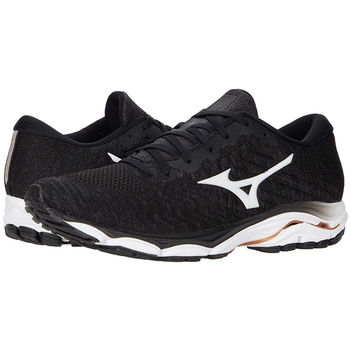 

Кроссовки Mizuno Wave Inspire 16 WAVEKNIT Black/White, 39 (250 мм)