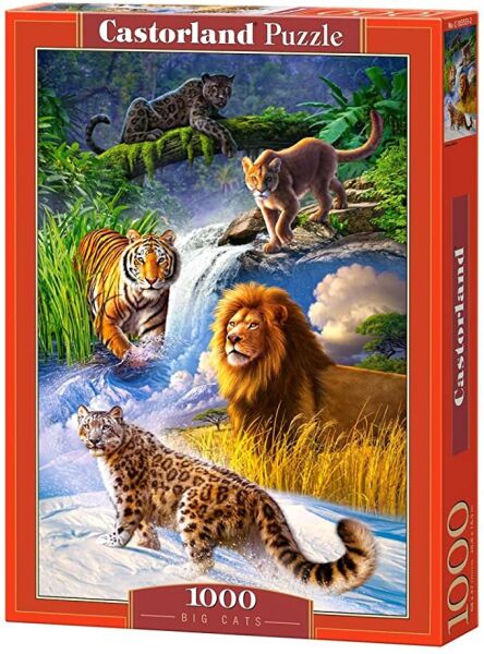 

Игрушка-Пазл Castorland "1000" животные БОЛЬШИЕ КОШКИ(С103553)