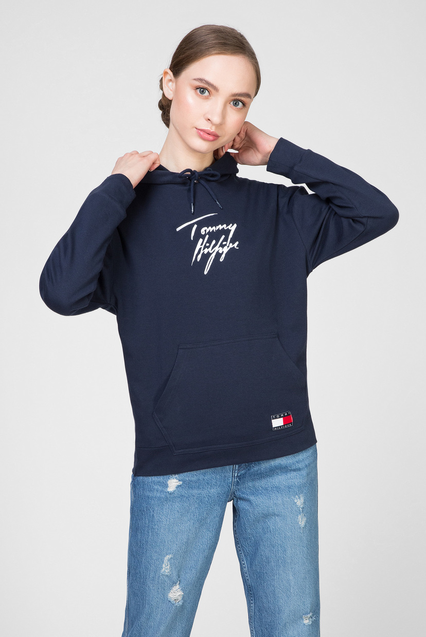 

Женское темно-синее худи LWK Tommy Hilfiger XS UW0UW02300