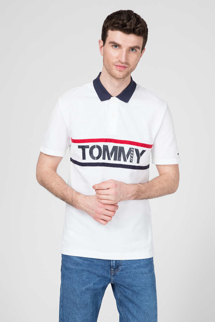 

Мужское белое поло Tommy Hilfiger M DM0DM07779