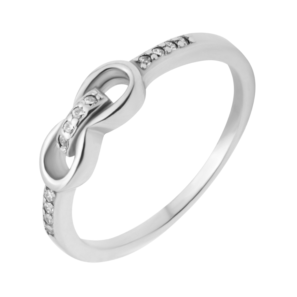 

Серебряное кольцо с фианитами 000118429 16 размера