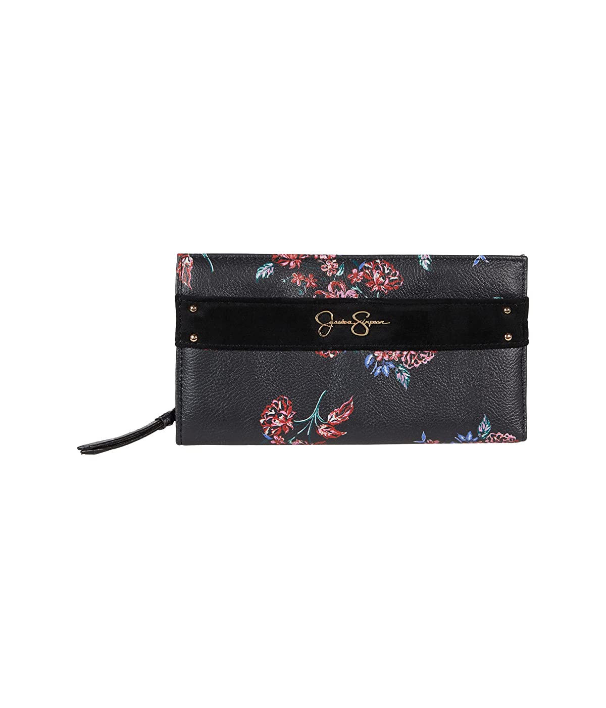 

Кошелек Jessica Simpson Bethany Double Gusset Bifold Meteorite Shiny Light Gold Hardware 1, Универсальный