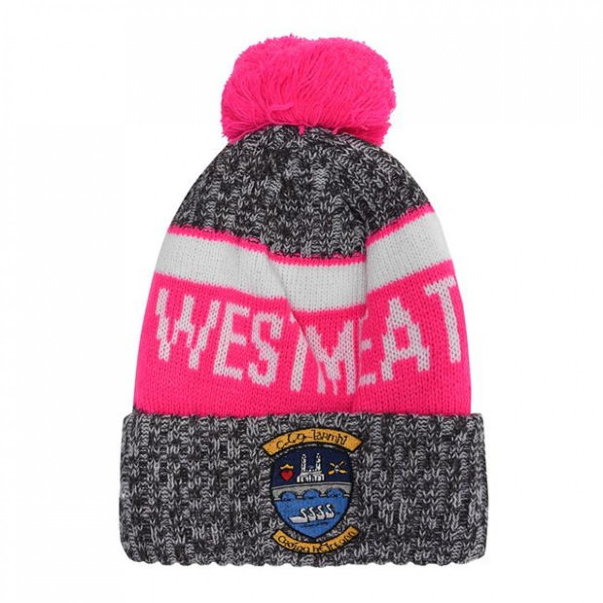 

Головной убор Official Meath GAA Beanie Wo Char/White/Pink, Женский