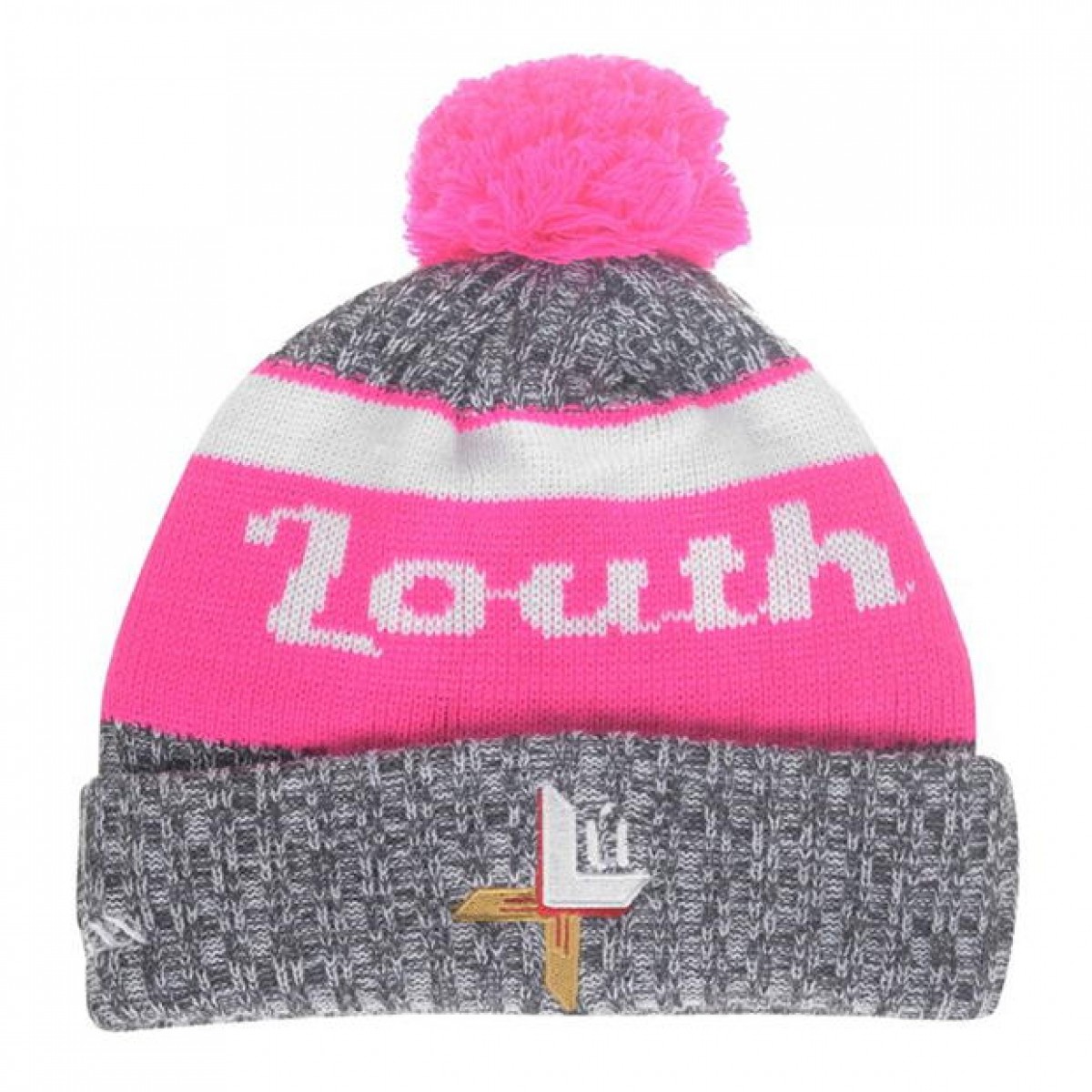 

Головной убор Official GAA Beanie Hat Char/White/Pink, Женский