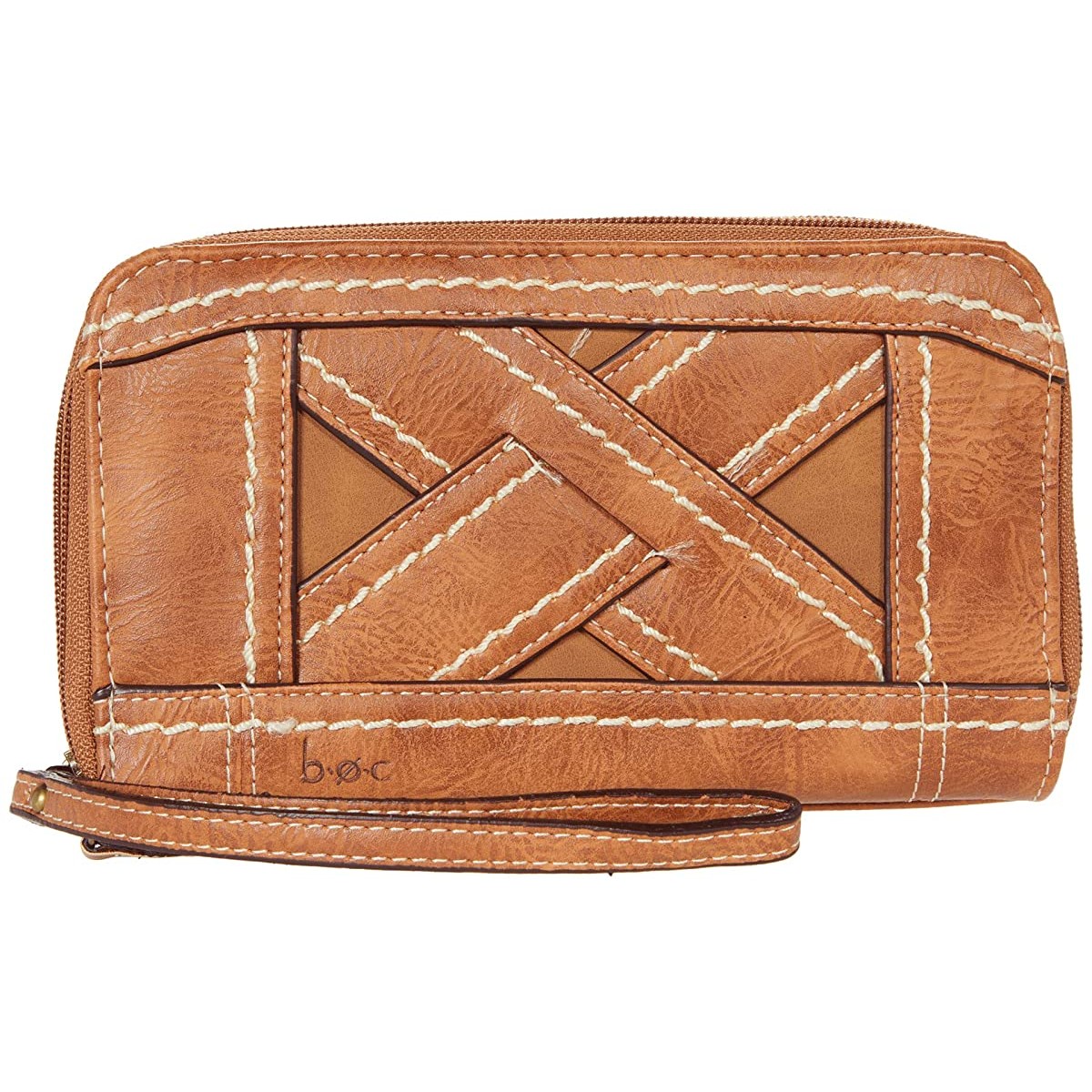 

Кошелек b.o.c. Thornton Double Zip Around Wallet Saddle/Saddle, Универсальный