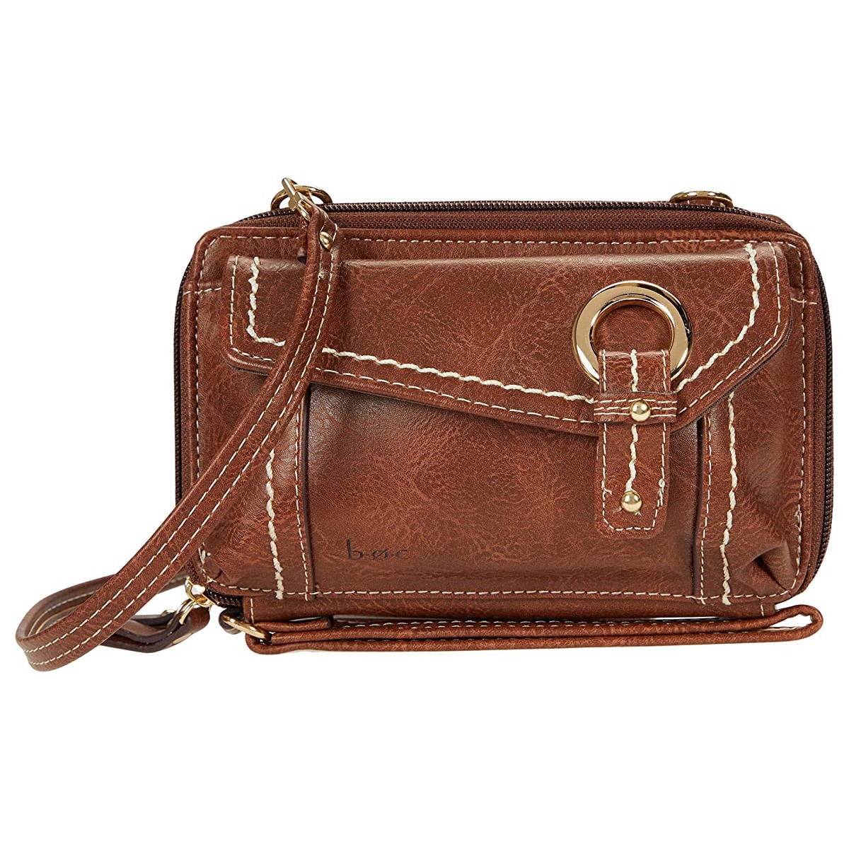 

Кошелек b.o.c. Amherst Grommet East/West Cell Phone Wallet Saddle, Универсальный