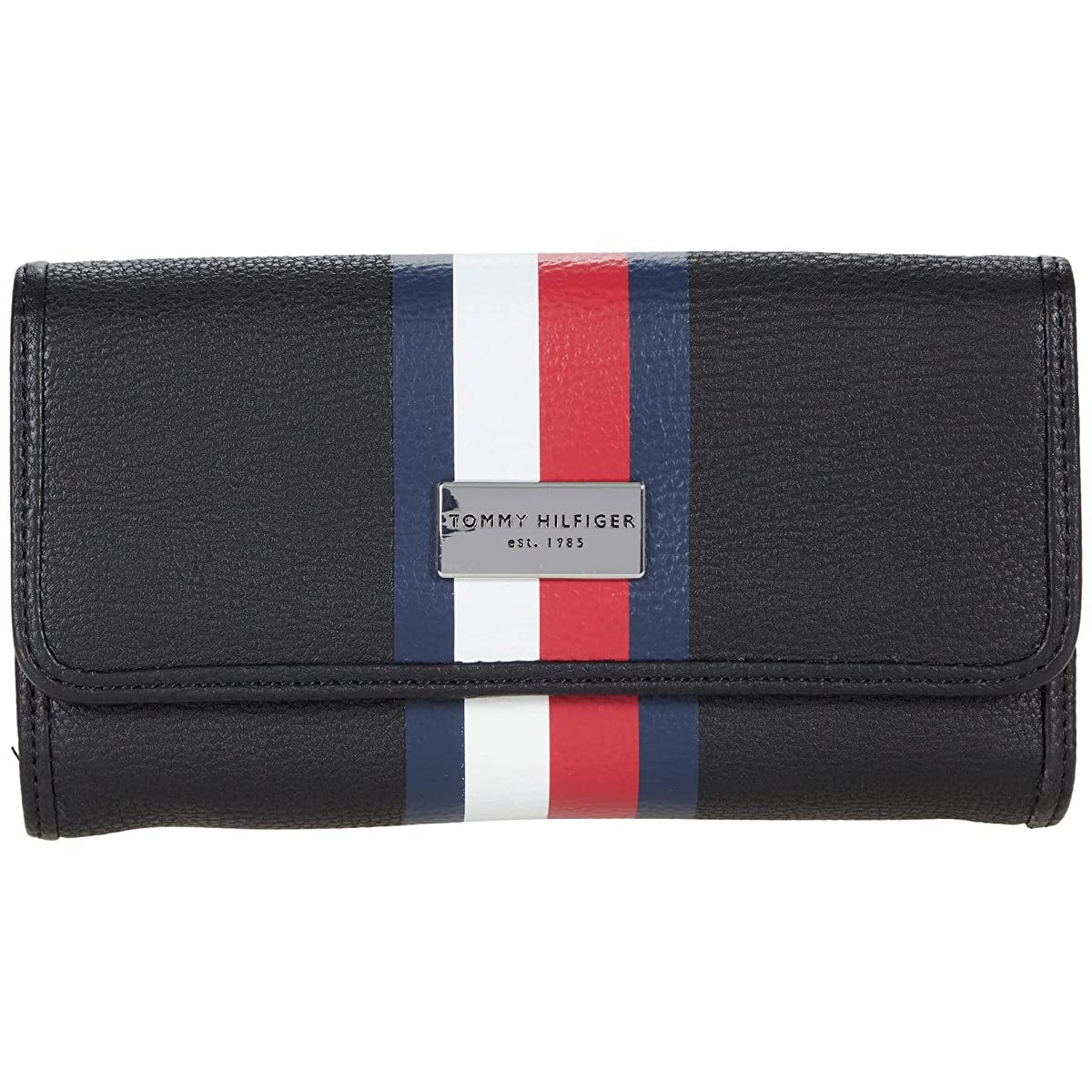 

Кошелек Tommy Hilfiger Boxed - Prep Club-Black-Continental Wallet-Pebble PVC Black, Универсальный