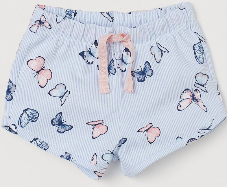 

Шорты H&M 80см голубой полоска бабочки 4027573261