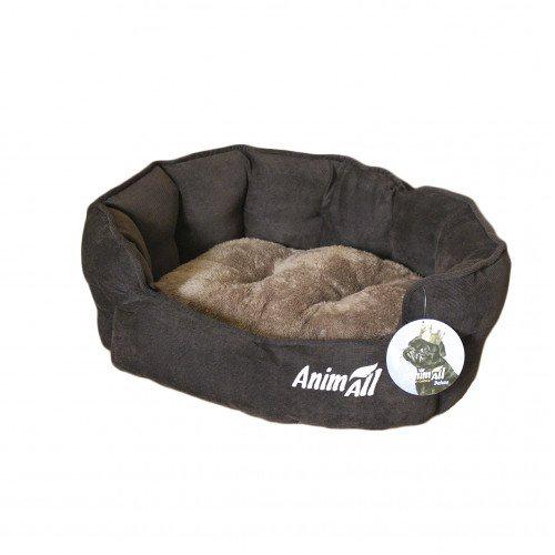

Лежак AnimAll Royal M для собак, коричневый, 53×47×21 см