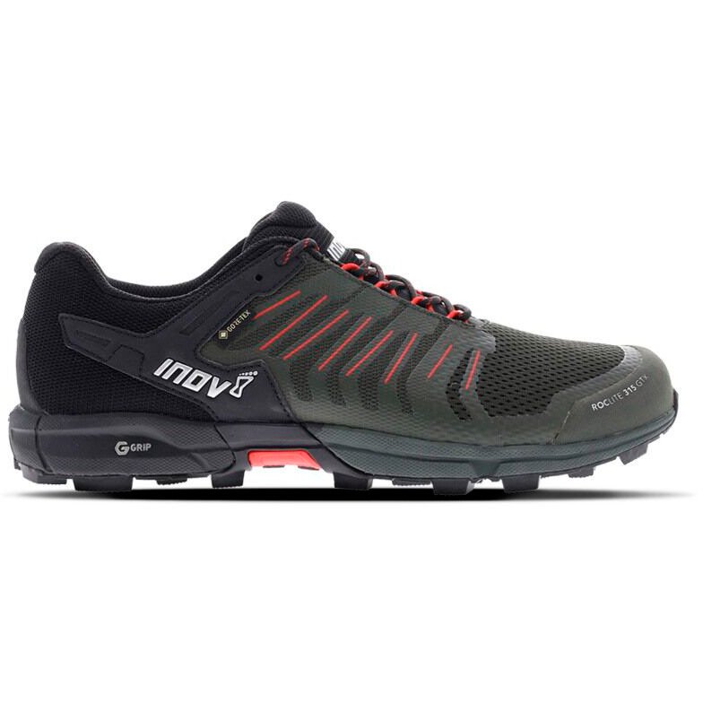 

Кроссовки для бега INOV-8 Roclite G 315 Gtx Olive/Black/Red трейловые мужские 45