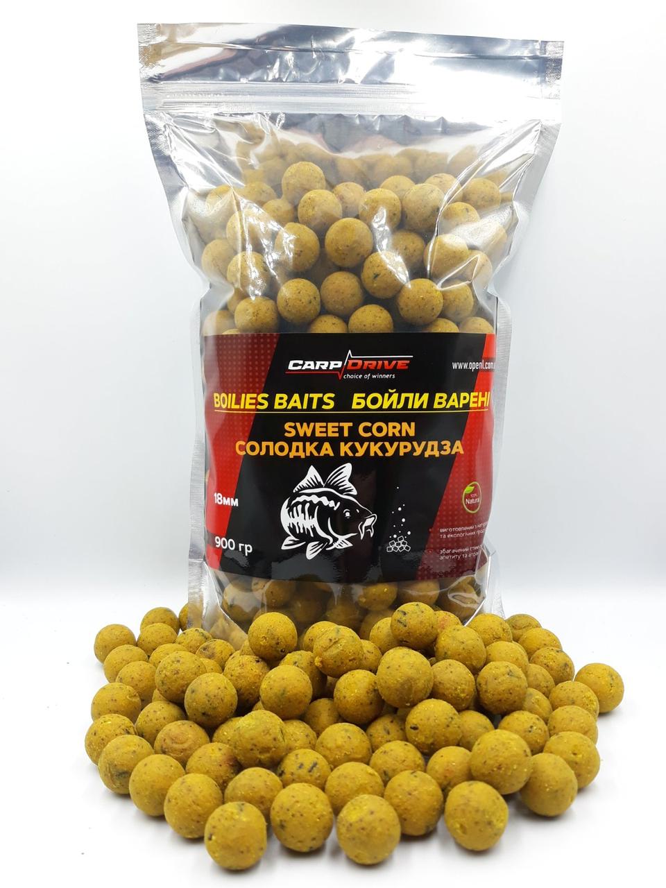

Бойлы Вареные Сладкая Кукуруза (Sweet Corn) 18 мм 900 г