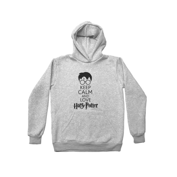 

Худи Детская для девочек без утепления Harry Potter Love Размер 128 см Цвет серый меланж - MyTee