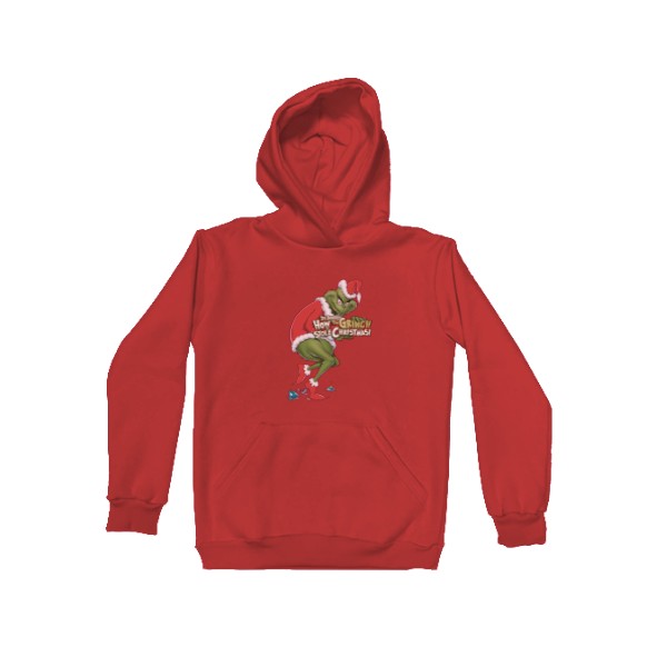 

Худи Детская для девочек с утеплением Гринч-Grinch Stole Christmas Размер 128 см Цвет красный - MyTee