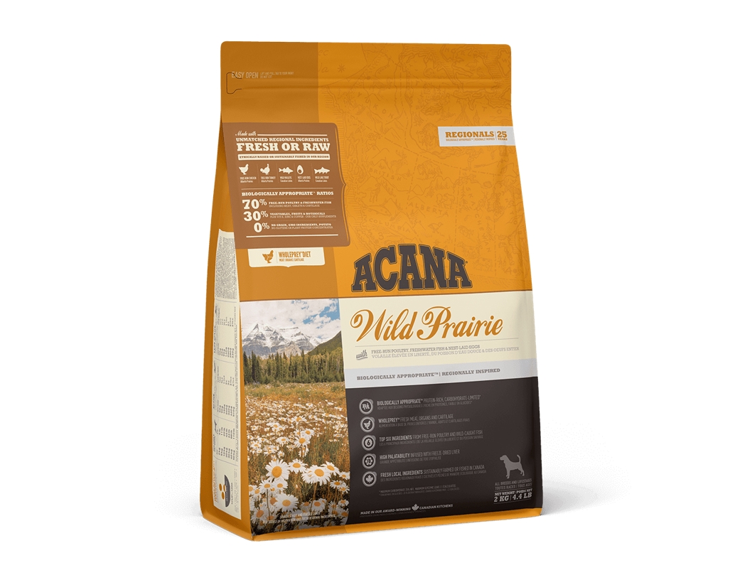 

Сухой корм для собак всех пород Wild prairie 2 кг Acana BGL-AC-07