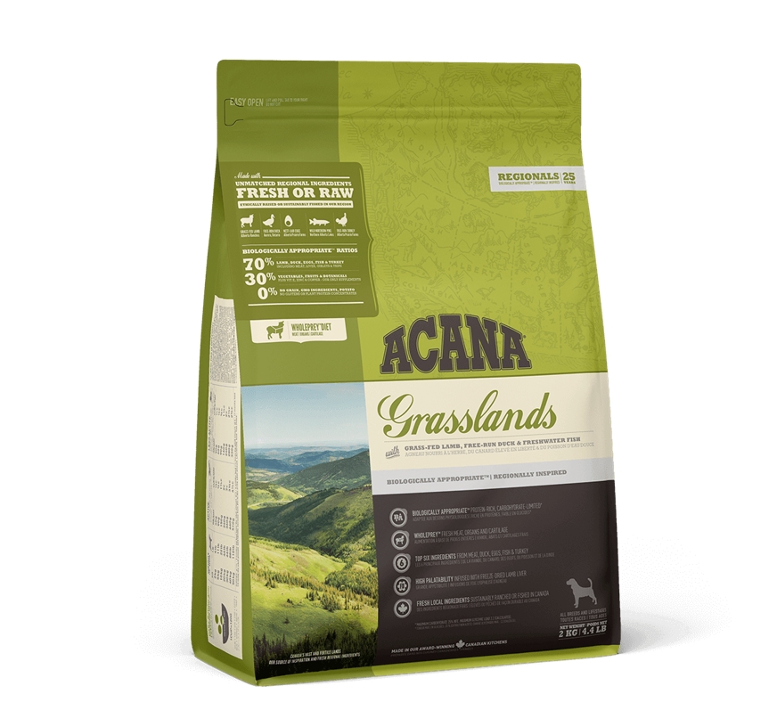 

Сухой корм для собак всех пород Grasslands 2 кг Acana BGL-AC-71