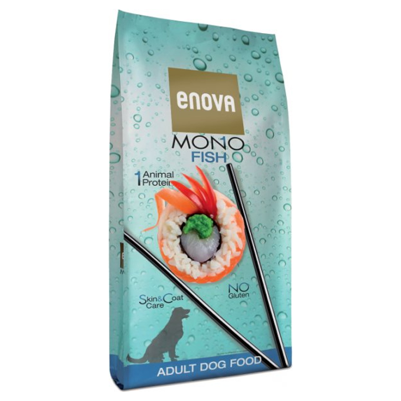 

Сухой корм для взрослых собак всех пород с рыбой ENOVA MONO FISH 20 кг бридер ENOVA BGL-EN-22