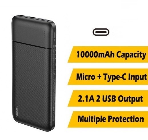 

Павербанк Remax 10000 mAh black