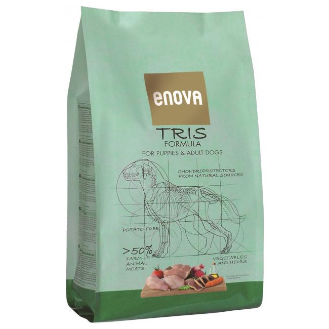 

Сухой корм для взрослых собак всех пород три вида мяса ENOVA TRIS FORMULA 2 кг ENOVA BGL-EN-14