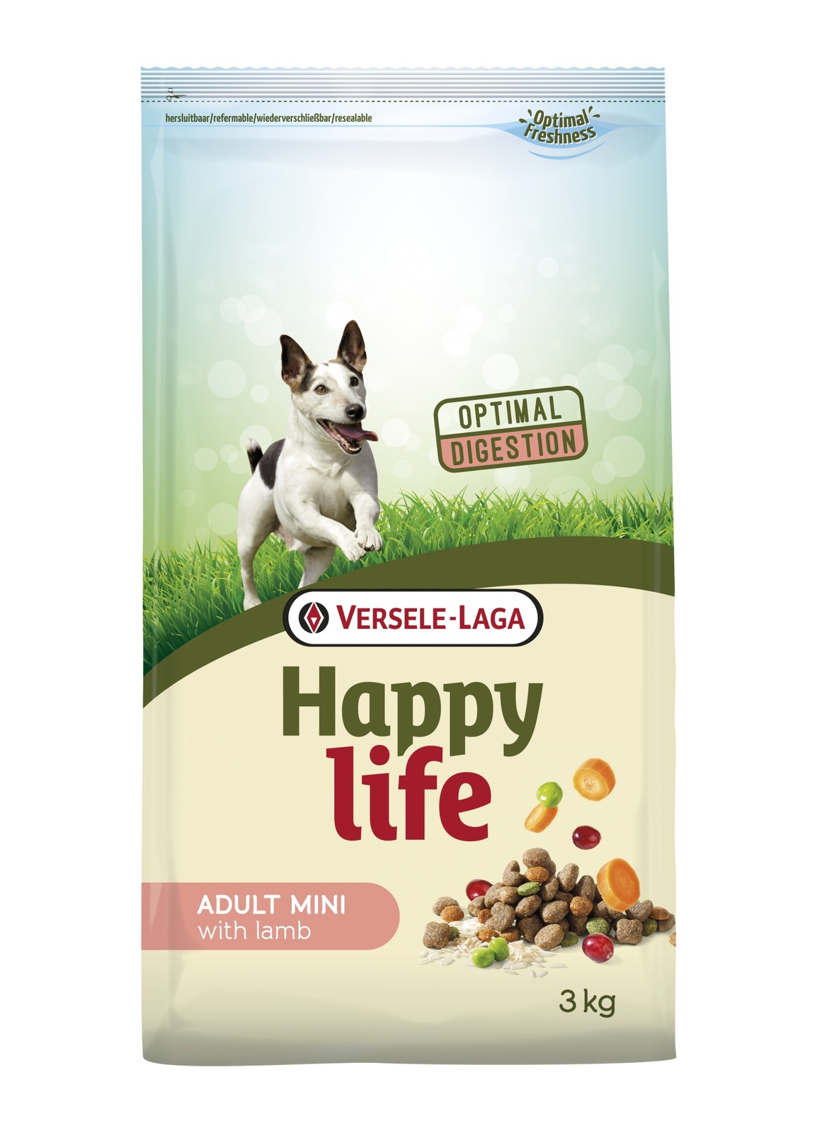 

Cухой корм для собак мини и малых пород с ягненком Happy Life Adult Mini with Lamb 3 кг Happy Life BGL-VL-150