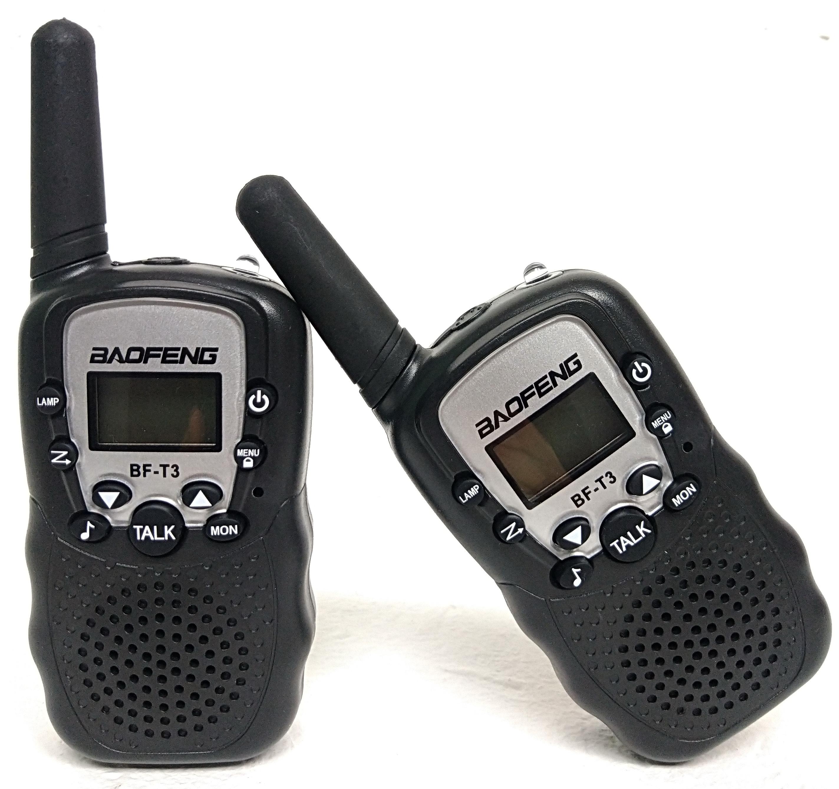 

Мини детская рация Baofeng 2 шт. черные дальность до 3 км (BF-T3 black )
