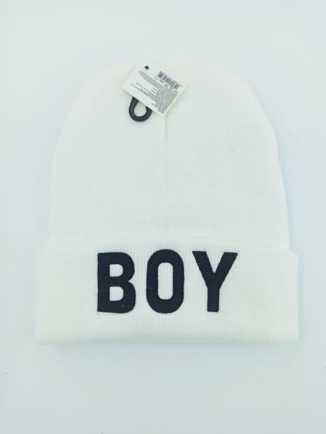 

Молодежная шапка Nord снадписью "BOY" белая
