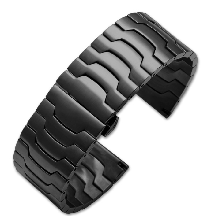 

Браслет для часов Watch Band из нержавеющей стали, литой 26 мм Черный матовый