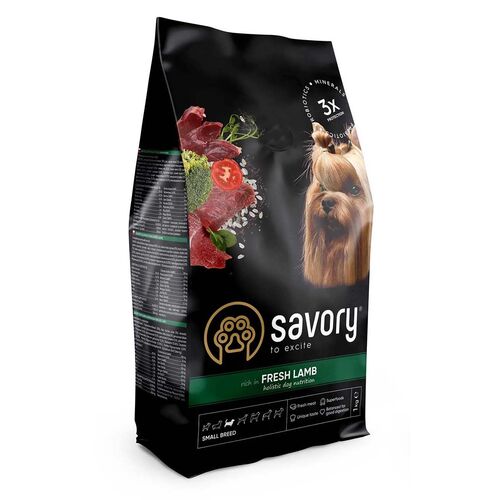 

Сухой корм из свежего мяса ягненка для собак малых пород Savory Fresh Lamb Adult Small Breeds 1 кг Savory BGL-SV-27