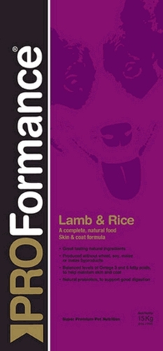 

Сухой корм для взрослых собак с ягненком и рисом Lamb & Rice Adult 15 кг PROFormance BGL-PA-11