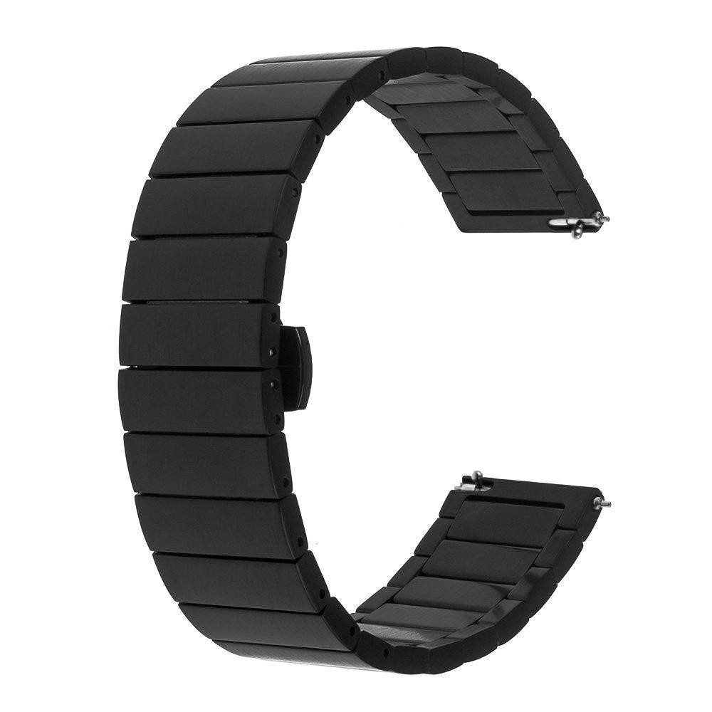 

Браслет для часов Watch Band Нержавеющая сталь литой, матовый 20 мм Черный