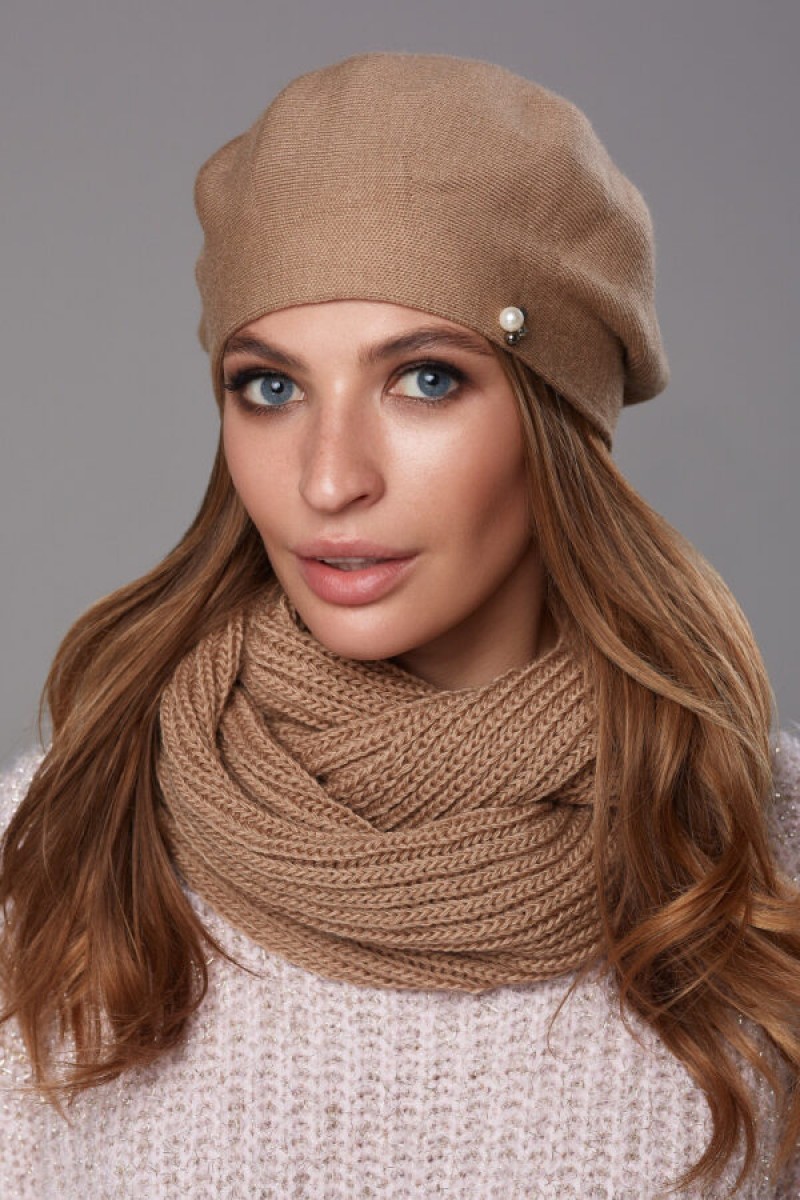 

Берет Ким карамель One Size