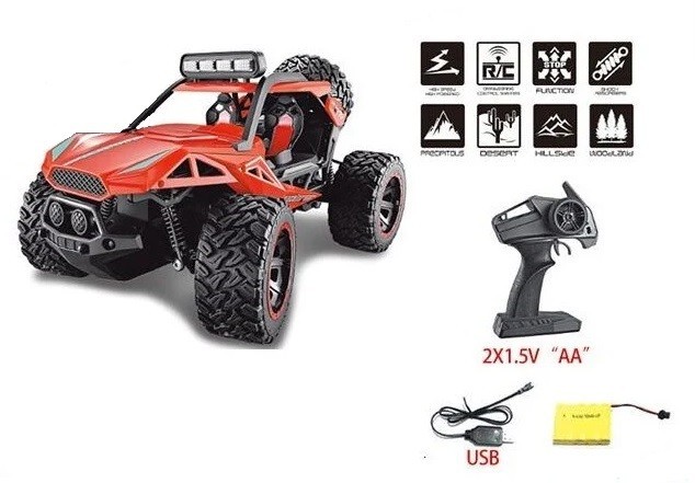 

Машина на радиоуправлении YL - 33, аккумулятор 6V, управление 2.4 GHz, свет, красный