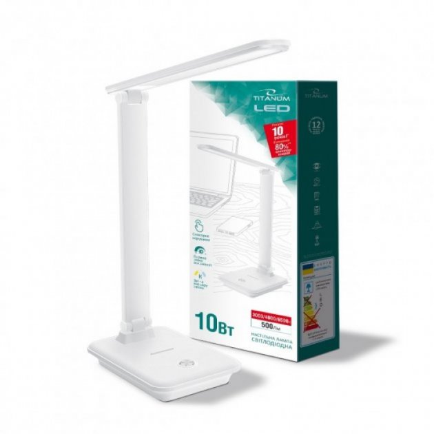 

Настольная LED лампа TITANUM TLTF-009W 10W 3000-6500K 220V белая