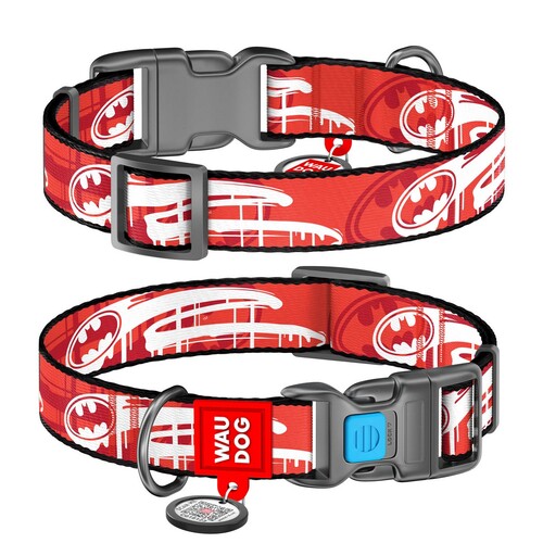 

Ошейник для собак с рисунком бэтмен WAUDOG Nylon ш. 25 мм, дл. 31-49 см WAUDOG BGL-WD-4964