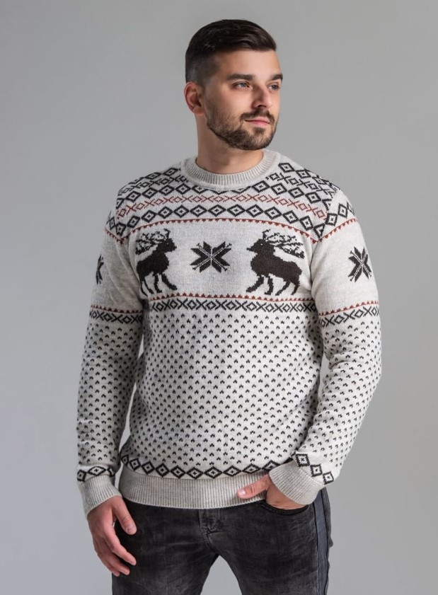 

Мужской свитер теплый вязанный с орнаментом Sprintom MG1144  Бежевый (MG-1144/5 B, Мужской свитер теплый вязанный с орнаментом Sprintom MG1144 XL (48-50) Бежевый (MG-1144/5 B)