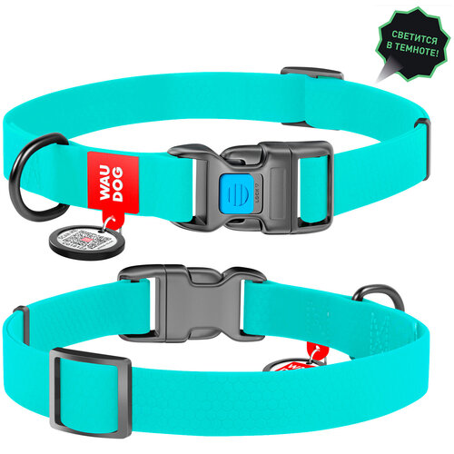 

Ошейник для собак из водоотталкивающего материала ментоловый WAUDOG WATERPROOF ш. 25 мм обхват 35-58 см WAUDOG BGL-WD-5120