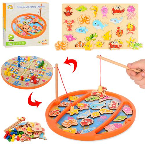 

Игровой набор Деревянная игрушка Рыбалка Bambi MD 1785 (IN09485)