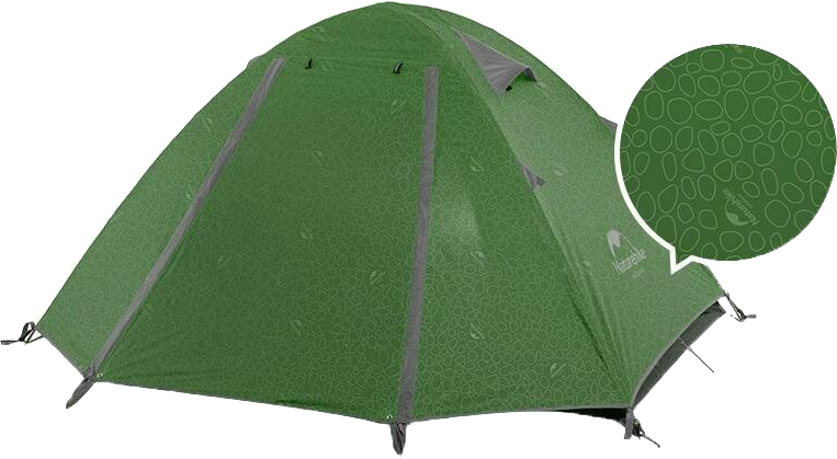 

Палатка трехместная Naturehike P-Series NH18Z033-P, 210T65D Темно-зеленая (6927595762639)