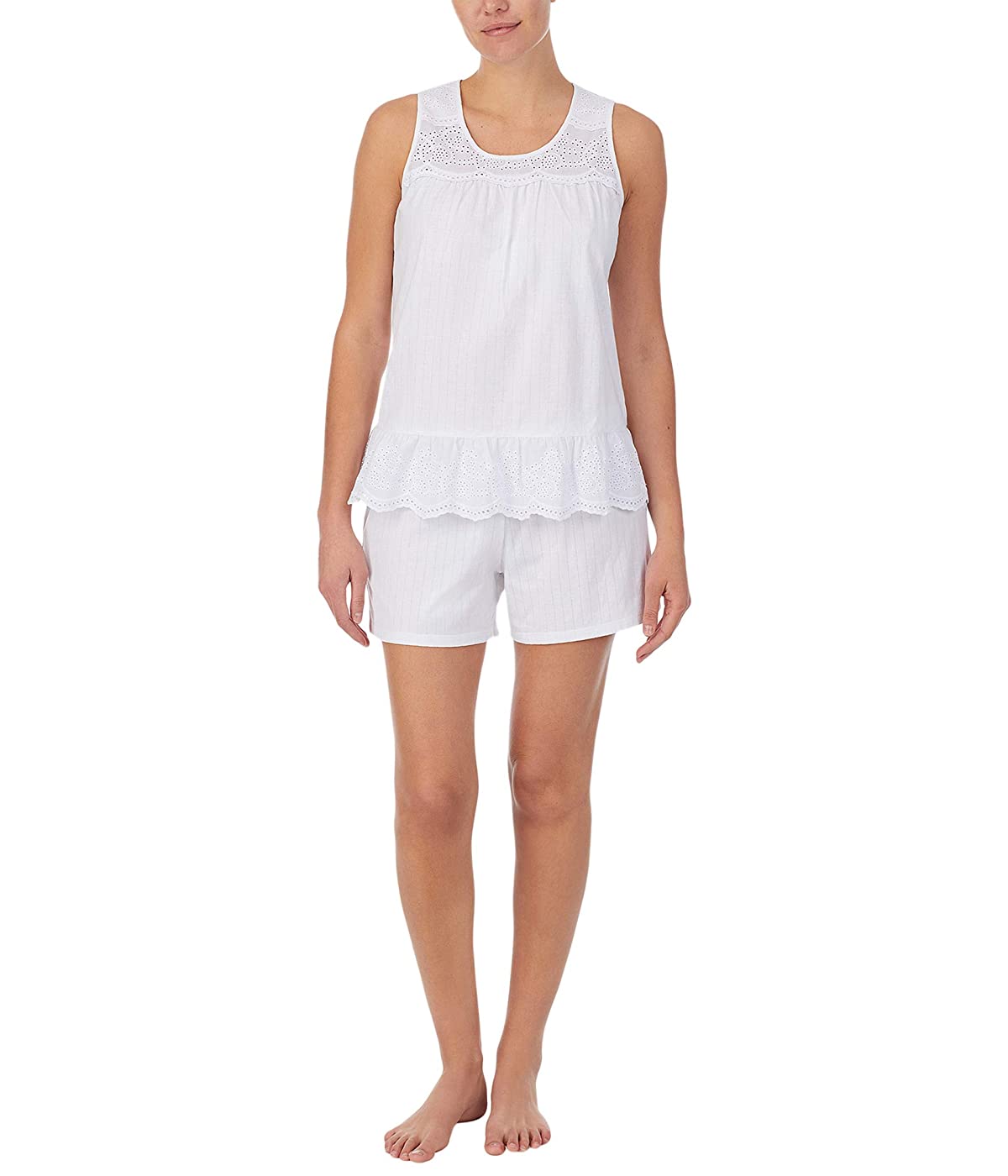 

Пижама Ralph Lauren Sleeveless Scoop Neck Eyelet Shorts PJ Set White,  (48, Пижама Ralph Lauren Sleeveless Scoop Neck Eyelet Shorts PJ Set White, L (48)