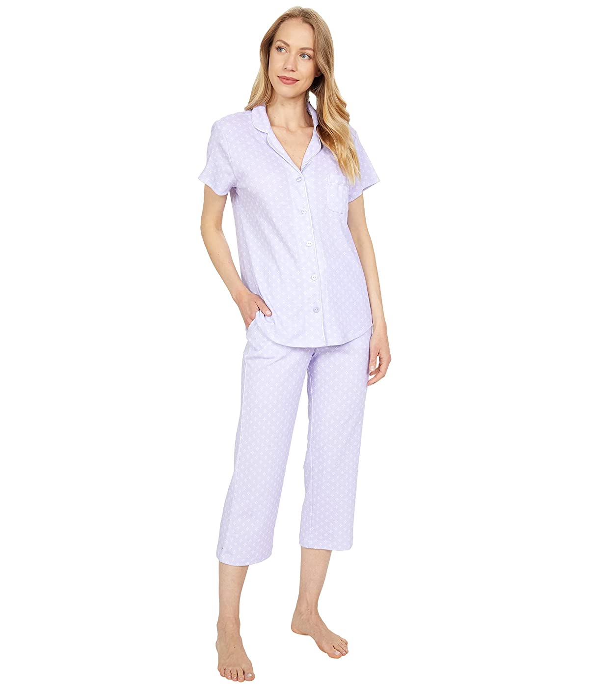 

Пижама Karen Neuburger Spring Meadow Short Sleeve Girlfriend Capris PJ Lavender Foulard,  (44, Пижама Karen Neuburger Spring Meadow Short Sleeve Girlfriend Capris PJ Lavender Foulard, S (44)