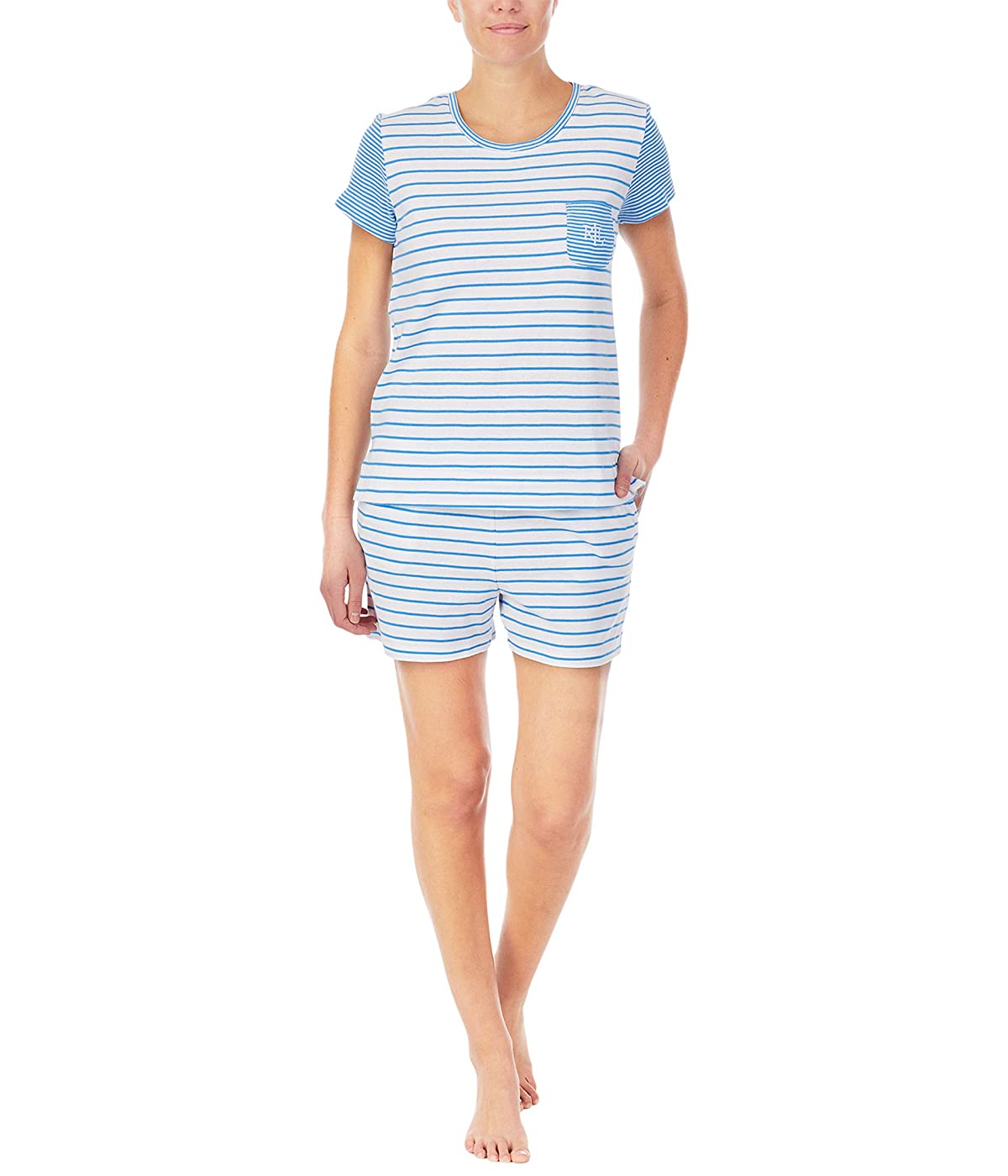 

Пижама Ralph Lauren Short Sleeve Top Boxer PJ Set Blue Stripe,  (48, Пижама Ralph Lauren Short Sleeve Top Boxer PJ Set Blue Stripe, L (48)