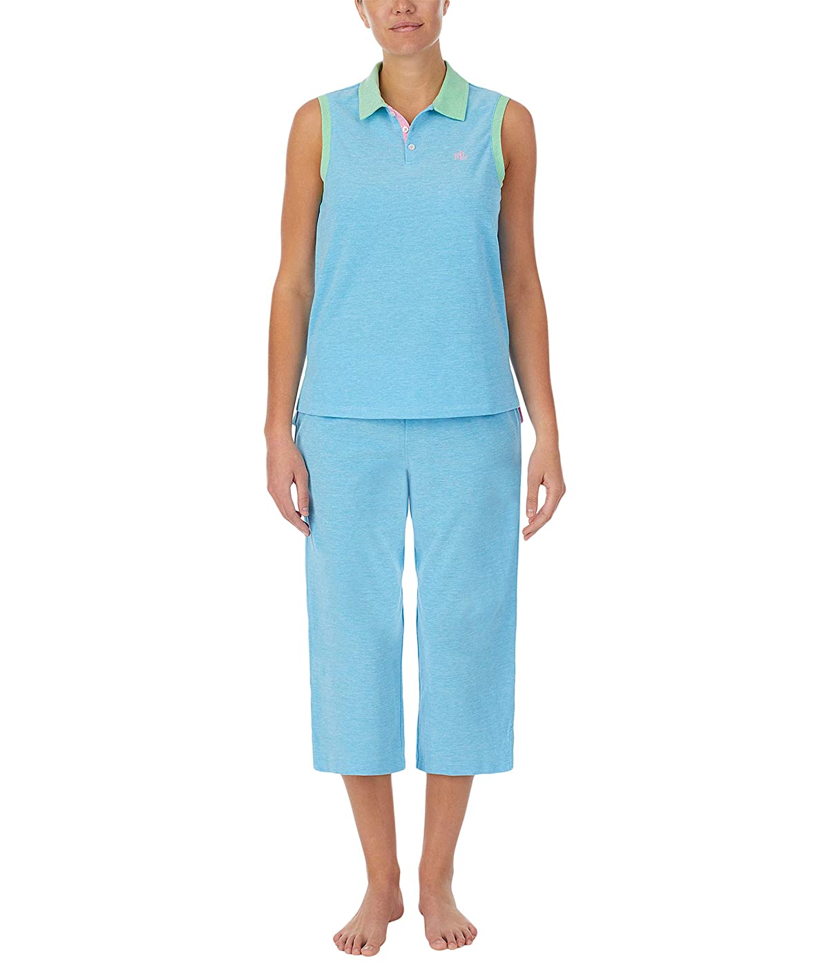 

Пижама Ralph Lauren Sleeveless Pique Henley Capris PJ Set Blue,  (44, Пижама Ralph Lauren Sleeveless Pique Henley Capris PJ Set Blue, S (44)