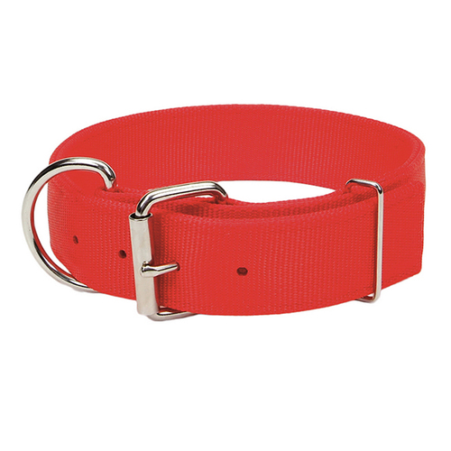 

Двойной ошейник для собак красный Macho Dog дл. 65 cм - ш. 4.5 см Coastal BGL-CS-401