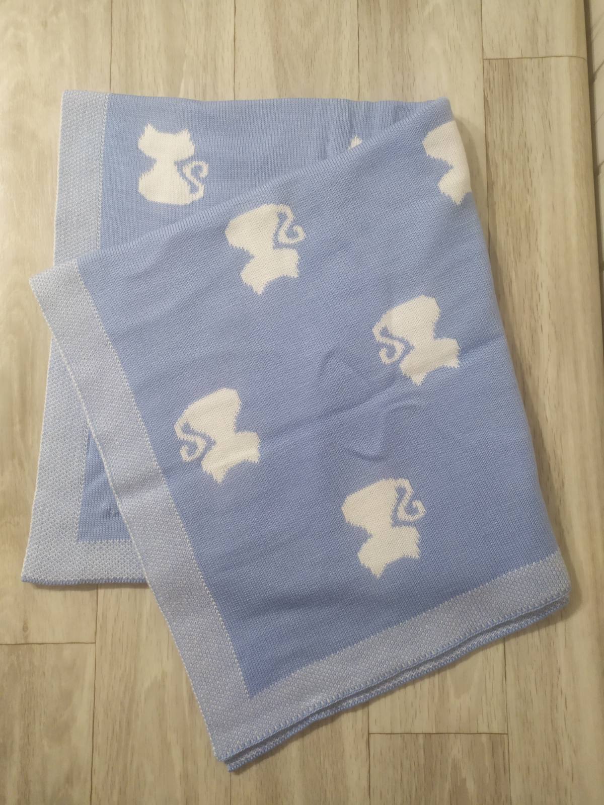 

Простиральце 85*95 Mari-Knit 0873 85-95 голубой 67344