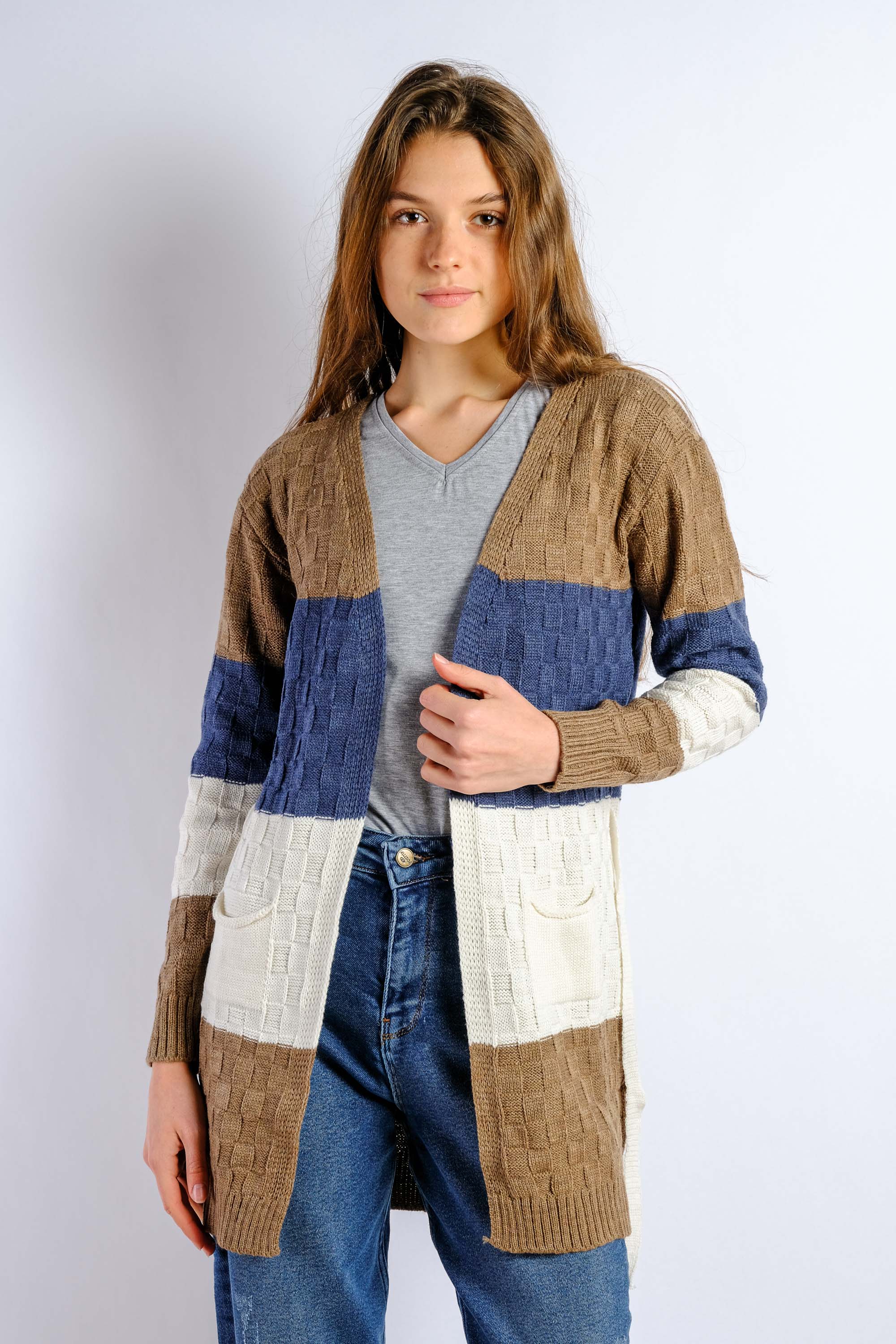 

Кардиган женский 85F521-6 (Коричневый/джинс) ToS  Размер цвет Коричневый/джинс, Кардиган женский 85F521-6 (Коричневый/джинс) ToS ONE SIZE Размер цвет Коричневый/джинс